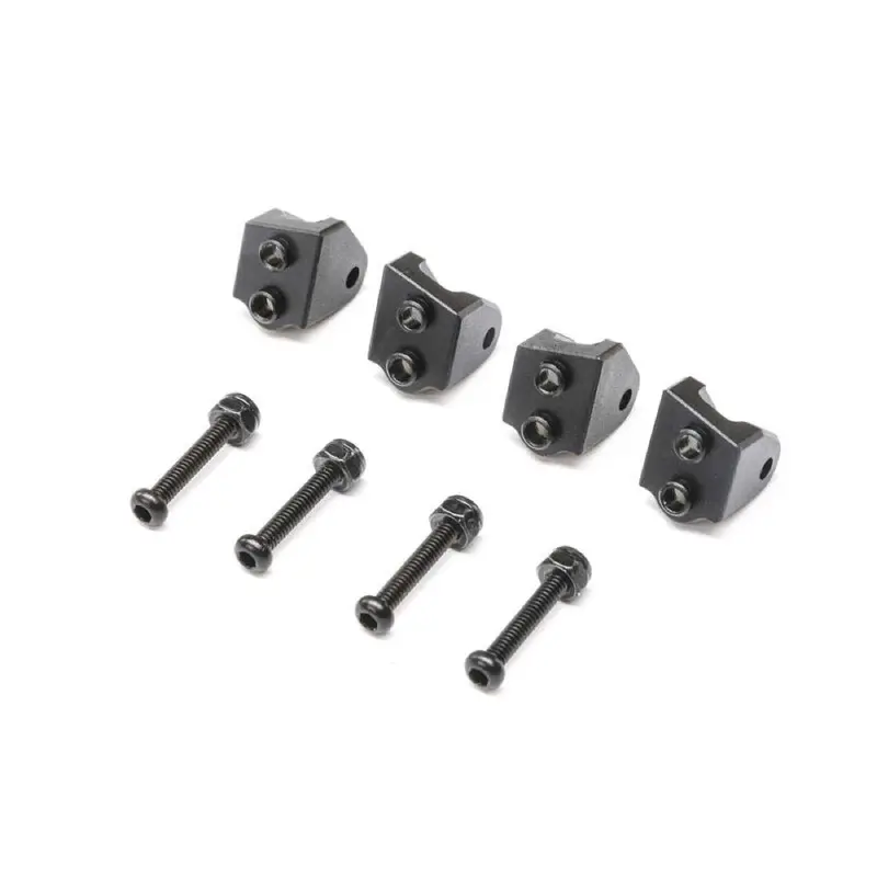 Losi Los314006 Lower 4-Link Mount Set Black Aluminium 4Pcs Mini Lmt 1