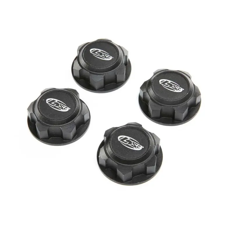 Losi Los352009 Wheel Nut Captured Black 4Pcs Dbxl-E 2.0 1