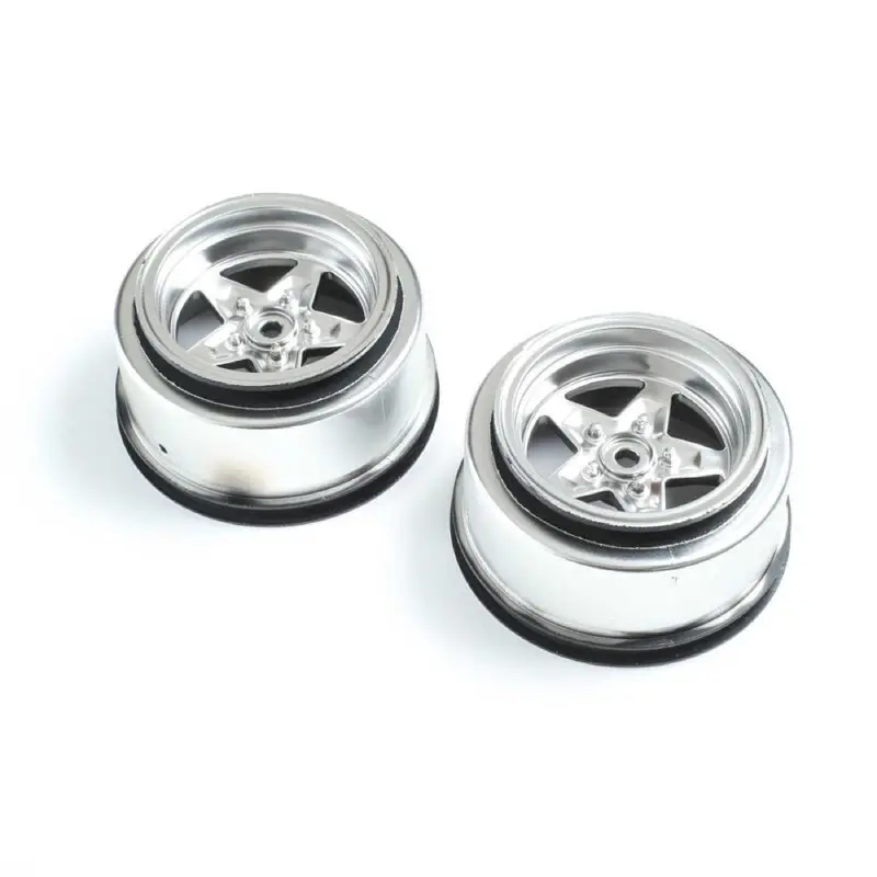 Losi Los43048 Satin Chrome Rear Wheel 2Pcs 22S Drag 1