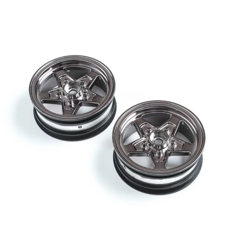 Losi Los43049 Black Chrome Front Wheel 2Pcs 22S Drag 1