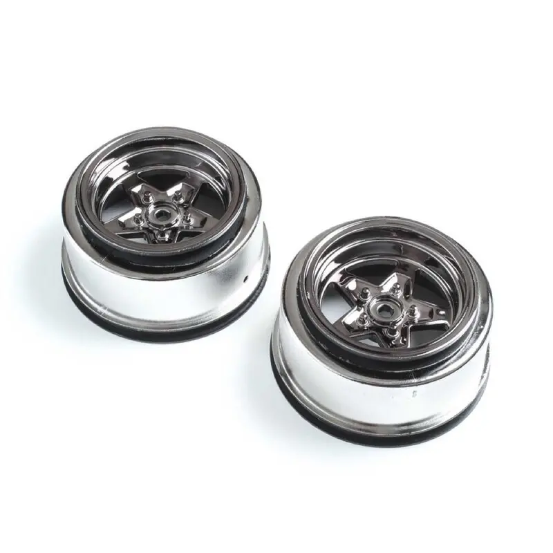 Losi Los43050 Black Chrome Rear Wheel 2Pcs 22S Drag 1