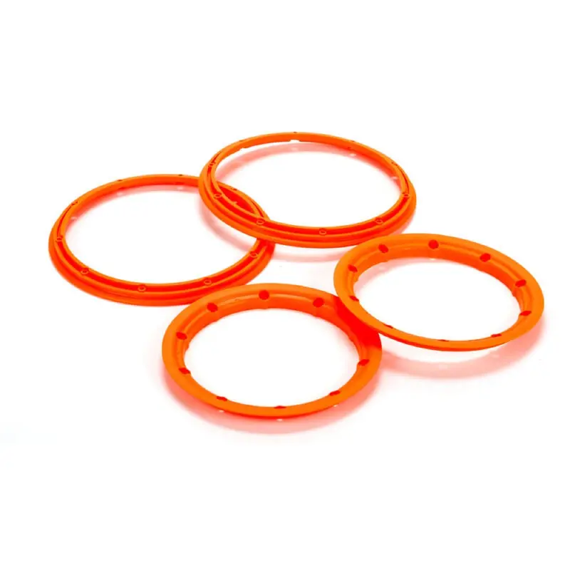 Losi Los45007 Beadlock Inner And Outer Fluoro Orange 2Pcs 5T Clearance 1