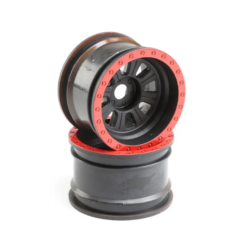 Losi Los45028 Black Wheels 2Pcs Super Rock Rey 1