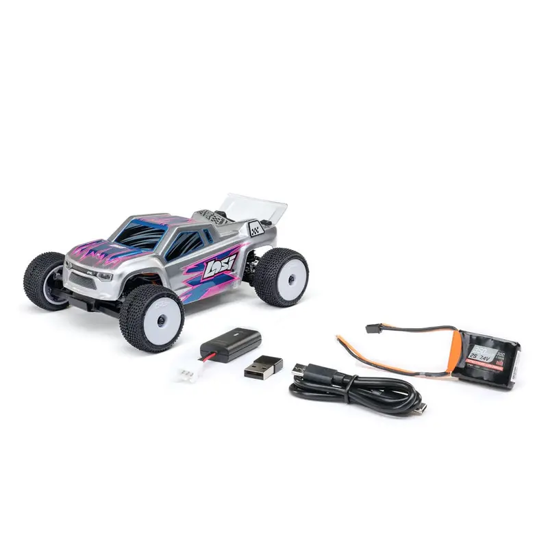 Losi Micro-T 1/28 2Wd Rc Stadium Truck (Silver) Los-1392T2 1