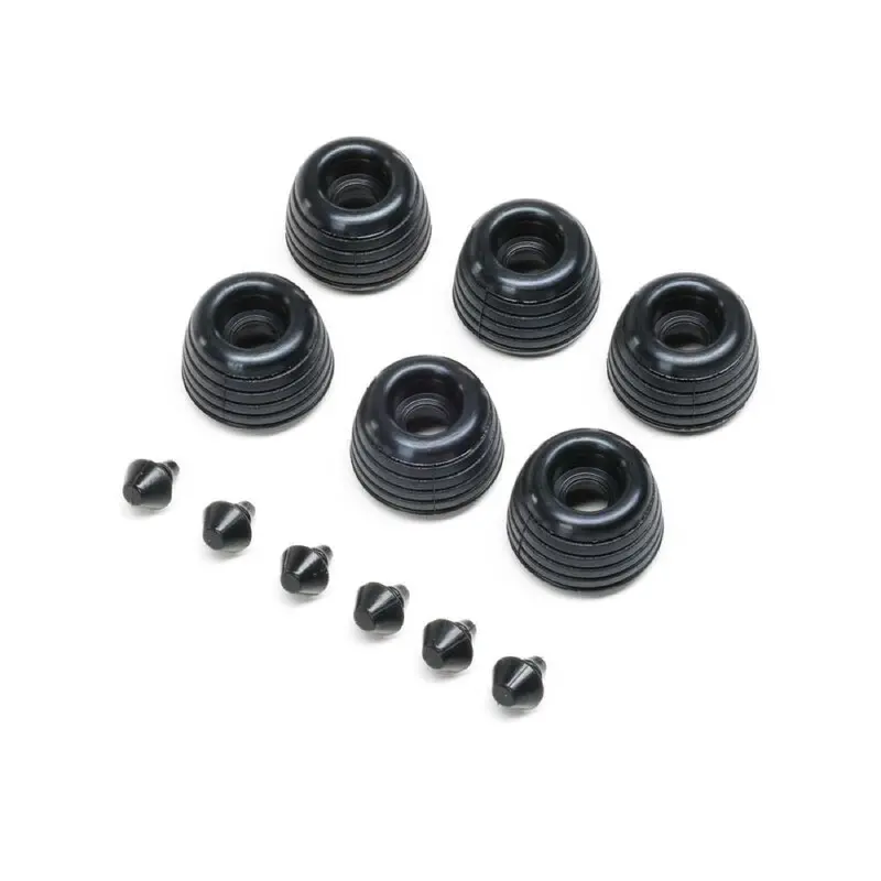 Losi Rubber Lean Bar Wheels And Stops 6Pcs Promoto-Sm Los-2288 1