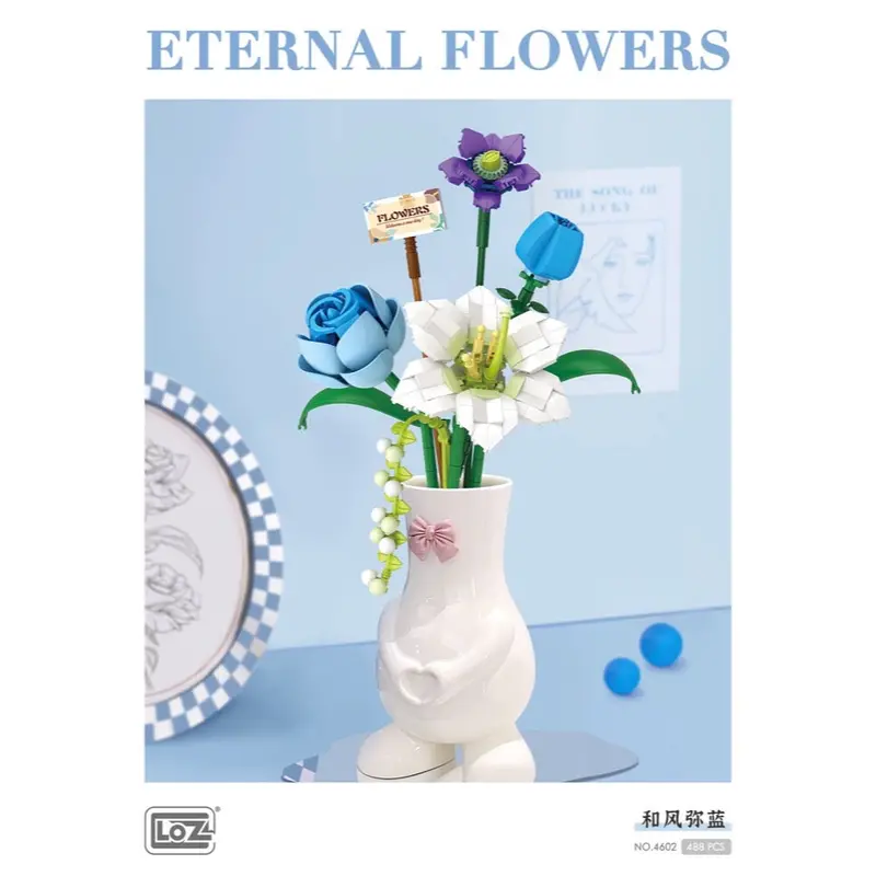Loz 4602 Eternal Flowers Blue Rose 1