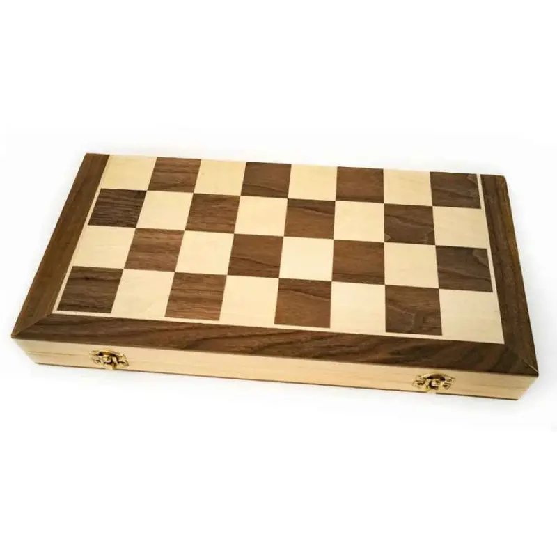 Lpg Classics Wooden Folding Chess/Checkers/Backgammon Set 40Cm 2