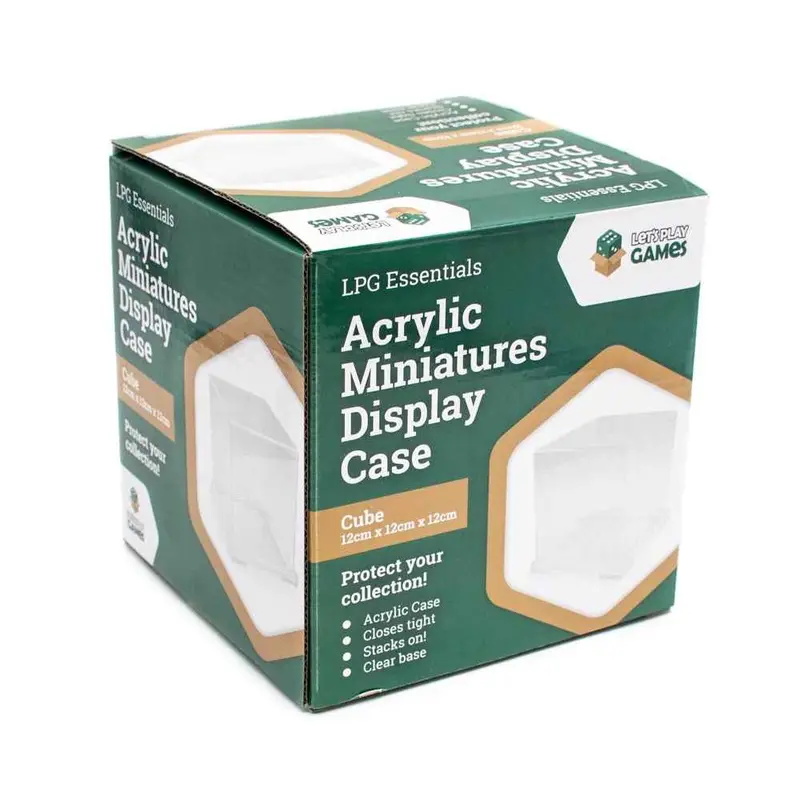 Lpg Essentials Acrylic Miniatures Display Case Cube 1