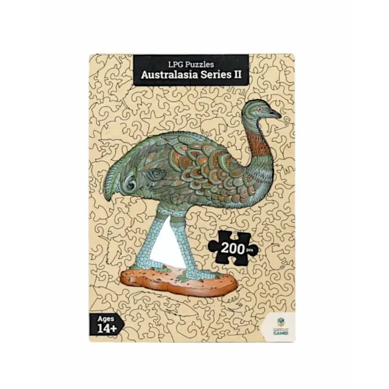Lpg Wooden Puzzle Oceania Animals Series 02 - Emu 1