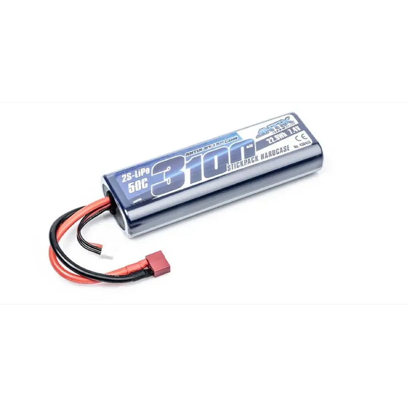 Lrp 430413U Antix 3100Mah 7.4V 50C Lipo Stickpack Hardcase Battery Deans Plug 1