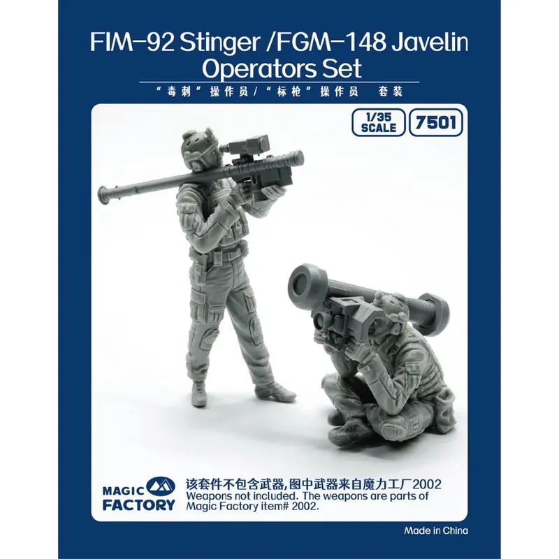Magic Factory 7501 1/35 Stinger/Javelin Operators Set 1
