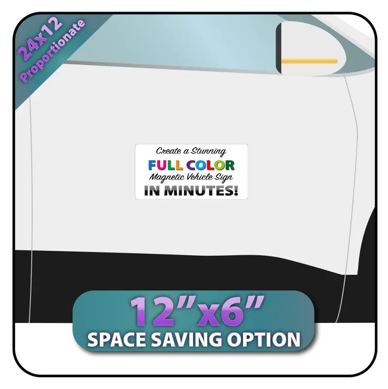 Magnetic Bumper Sign For Cars (12"X6") 1