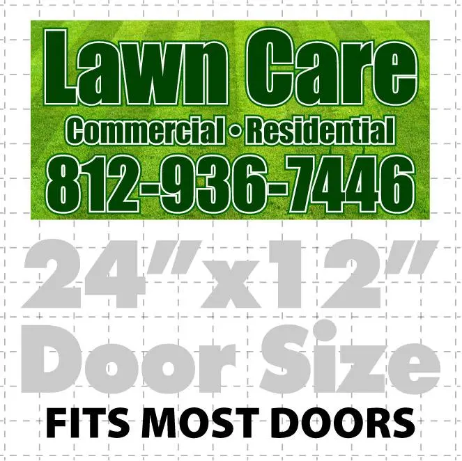 Magnetic Lawn Care Sign (Layout 1) 1