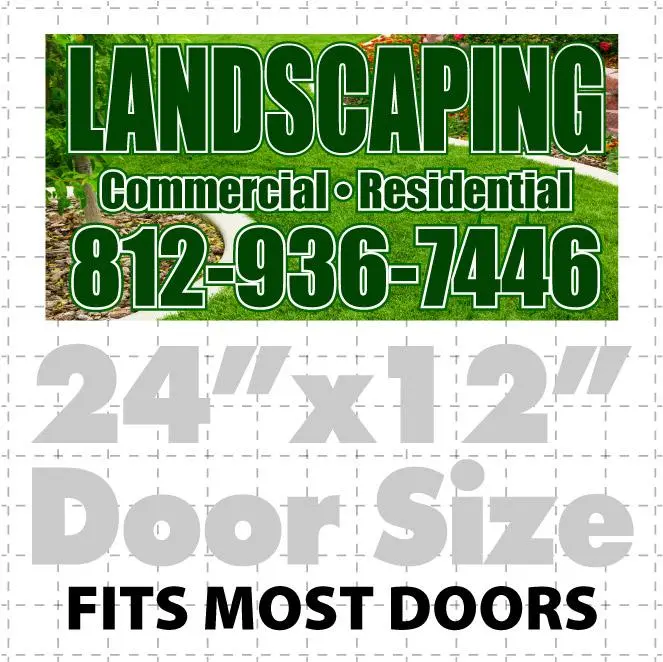 Magnetic Sign For Landscaping Designers (Layout 5) 1