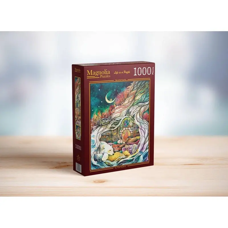 Magnolia 1102 Restful Earth Kat Fedora 1000Pc Jigsaw Puzzle 1