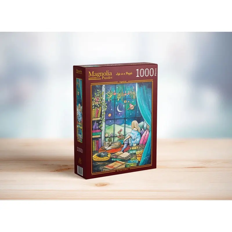 Magnolia 1104 Nightfall Kat Fedora 1000Pc Jigsaw Puzzle 1