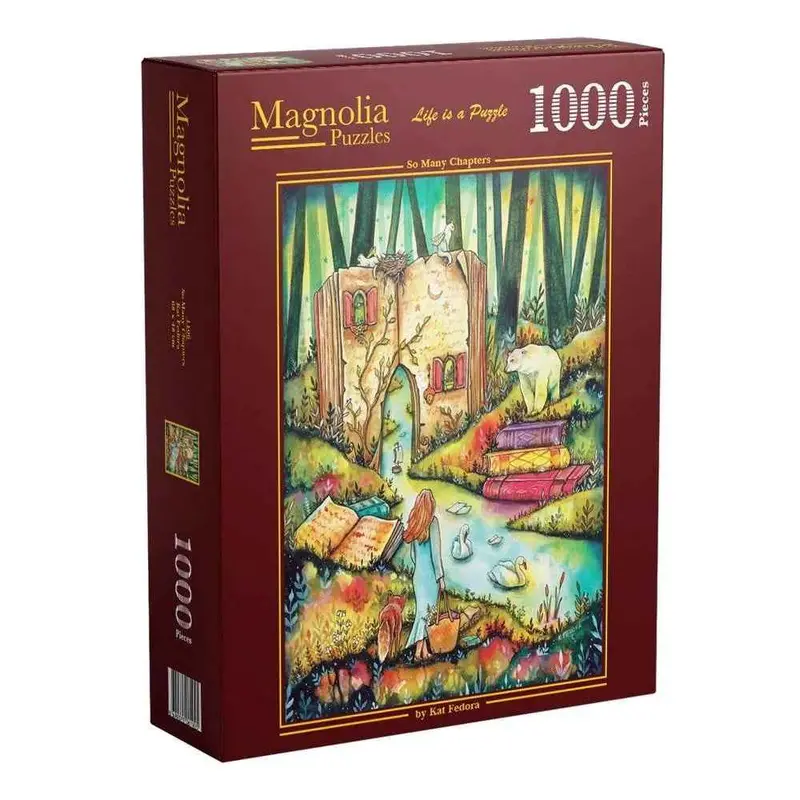 Magnolia 1106 So Many Chapters Kat Fedora 1000Pc Jigsaw Puzzle 1