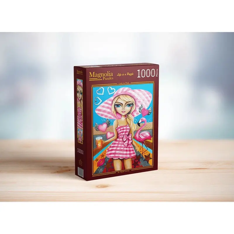 Magnolia 1721 Lady In Pink Romi Lerda 1000Pc Jigsaw Puzzle 1