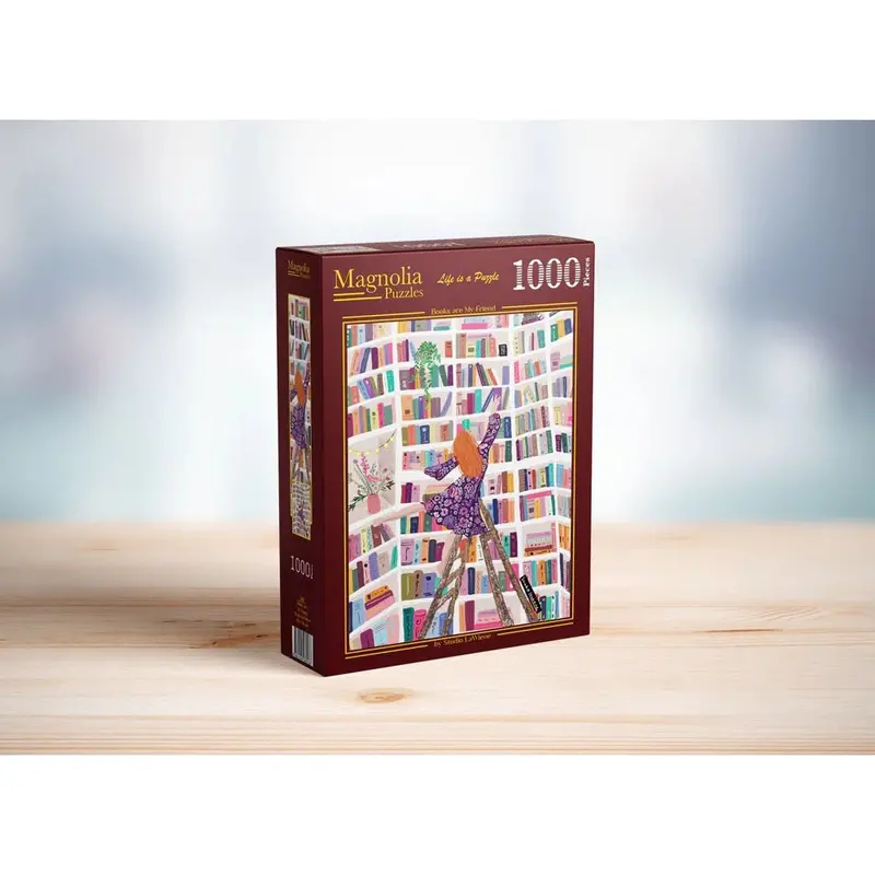 Magnolia 3101 Books Are My Friend Studio Lawiene 1000Pc Jigsaw Puzzle 1
