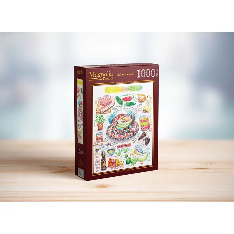 Magnolia 3314 Texas Cowboy Chili Lucile Prache 1000Pc Jigsaw Puzzle 1