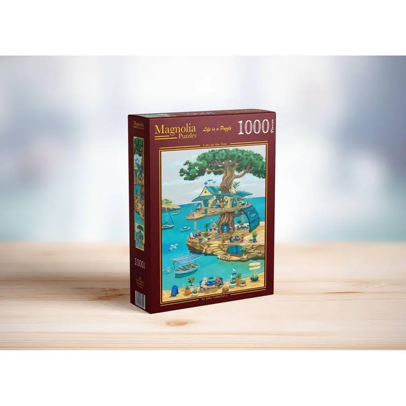 Magnolia 3451 Cats On The Tree Julia Vaihicheva 1000Pc Jigsaw Puzzle 1
