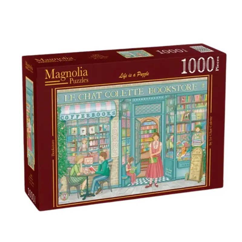Magnolia 3483 Bookstore The Cat Colette 1000Pc Jigsaw Puzzle 1