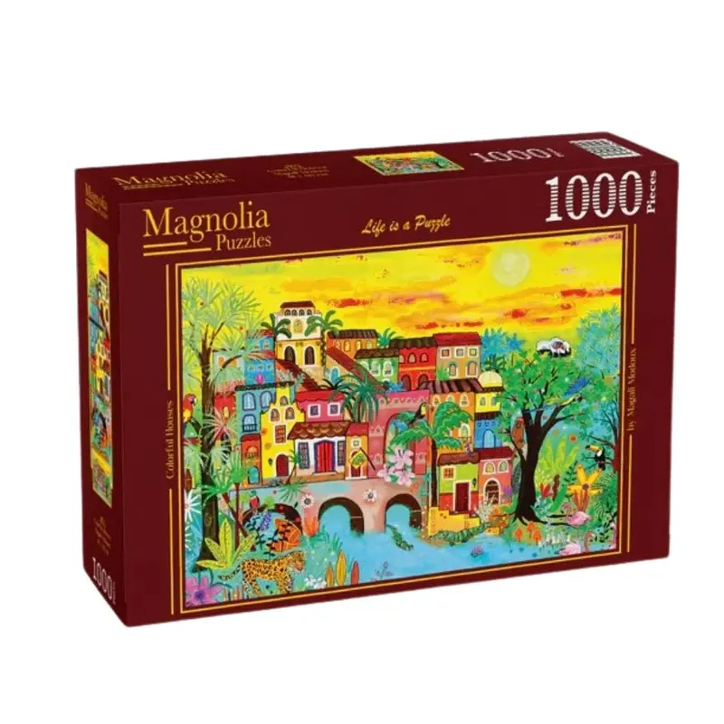 Magnolia 4103 Houses In The Forest Magali Modoux 1000Pc Jigsaw Puzzle 1