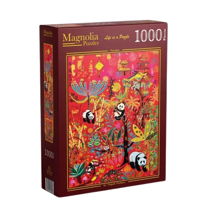 Magnolia 4107 Pandas Magali Modoux 1000Pc Jigsaw Puzzle 1