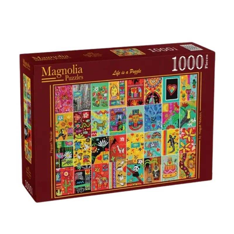 Magnolia 4108 Popart Mosaic Magali Modoux 1000Pc Jigsaw Puzzle 1