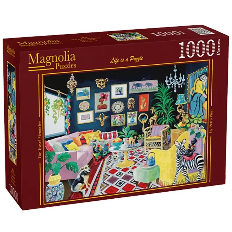 Magnolia 6104 The Travel Memories Petra Pinn 1000Pc Jigsaw Puzzle 1