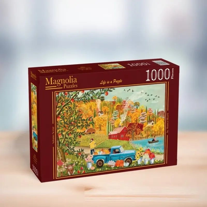 Magnolia 9102 Autumn Scene Shanya Bharti 1000Pc Jigsaw Puzzle 1