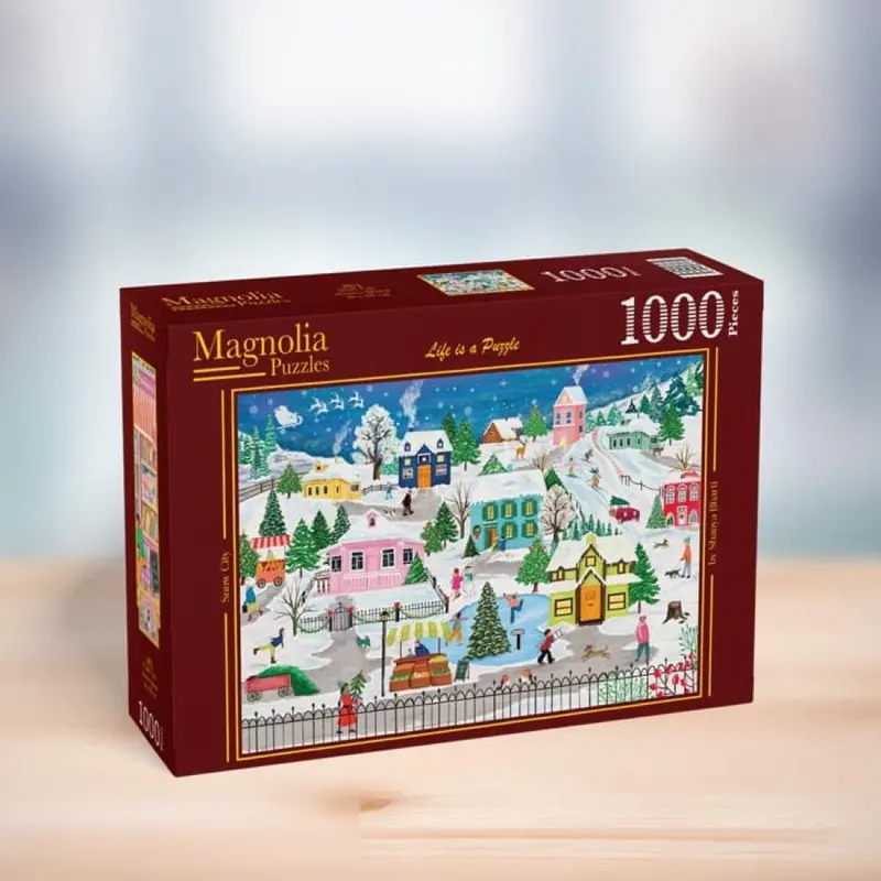 Magnolia 9104 Snow City Shanya Bharti 1000Pc Jigsaw Puzzle 1