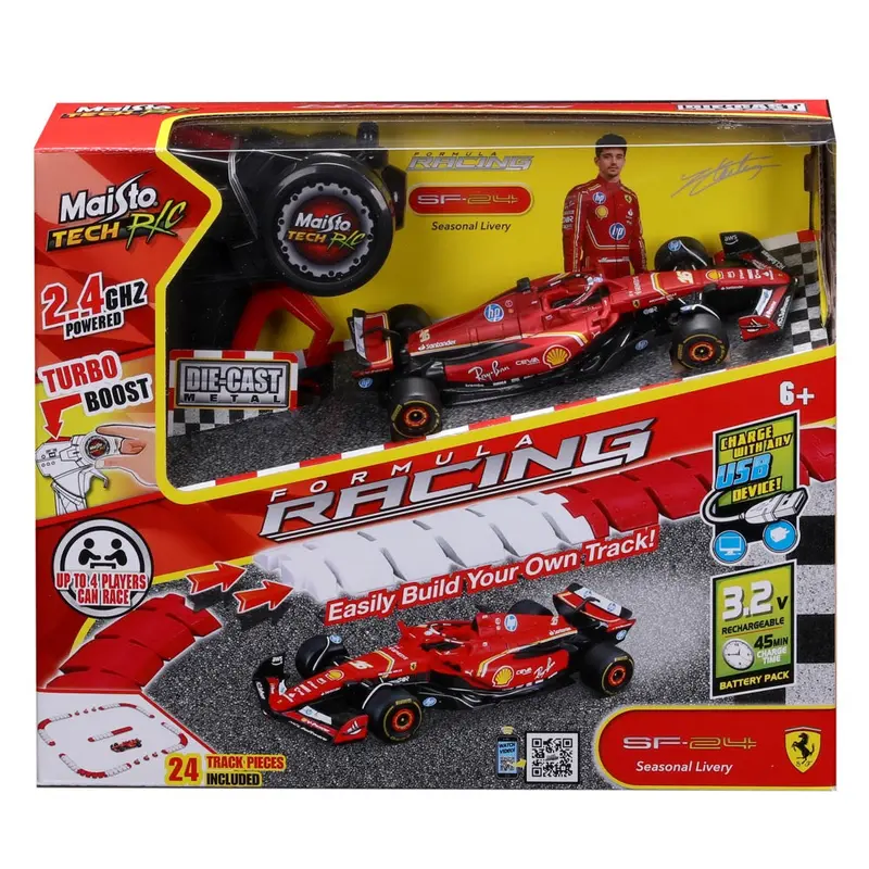 Maisto 82671 1/41 Rc F-1 2024 Ferrari Sf-24 Leclerc No.16 With Track 1
