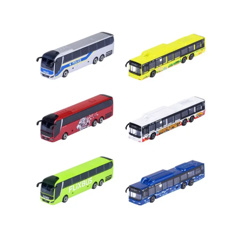 Majorette 77504 City Man Bus 6 Assorted 1Pc 1