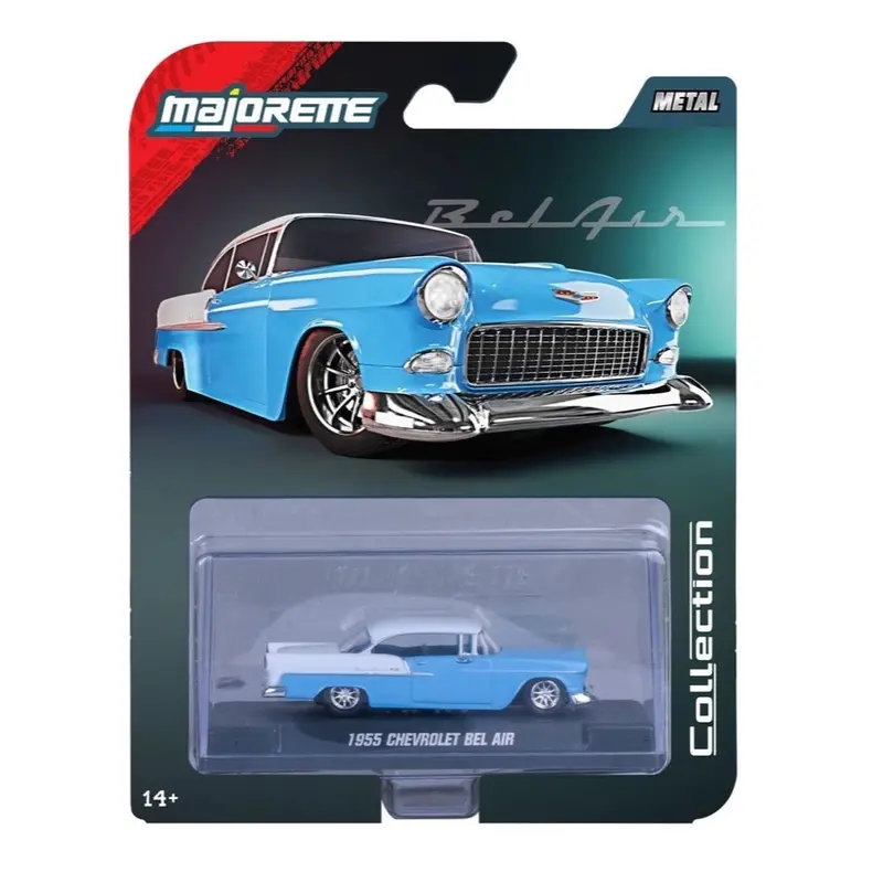 Majorette 78679 1/64 Chev Bel Air 1955 Blue/White 1