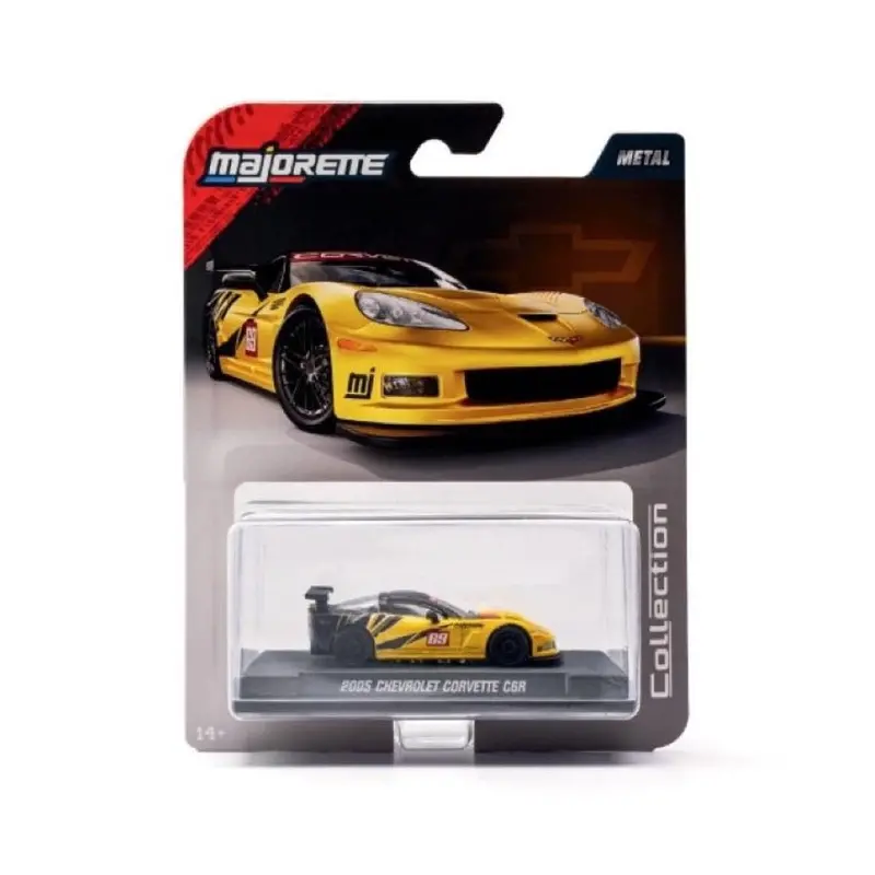 Majorette 78730 1/64 Chev Corvette C6r 2005 Yellow/Black 1