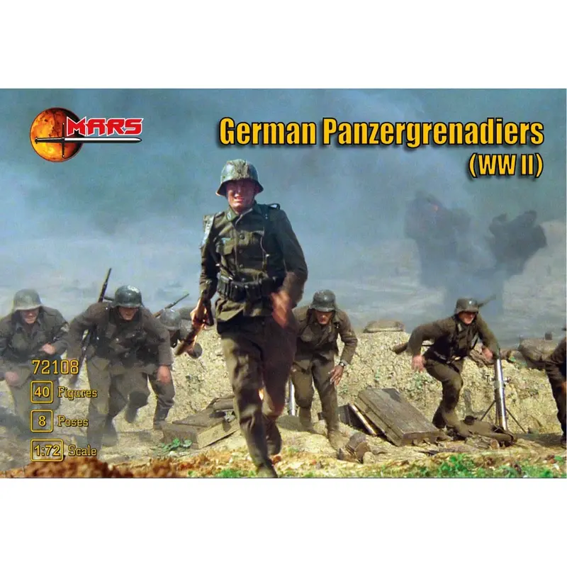 Mars 72108 1/72 German Panzergrenadiers Ww2 1