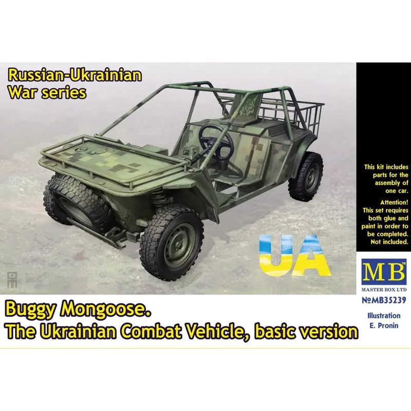 Master Box 35239 1/35 Russian-Ukrainian War Series Buggy Mongoose Ukranian Combat Vehicle, Basic Version 1