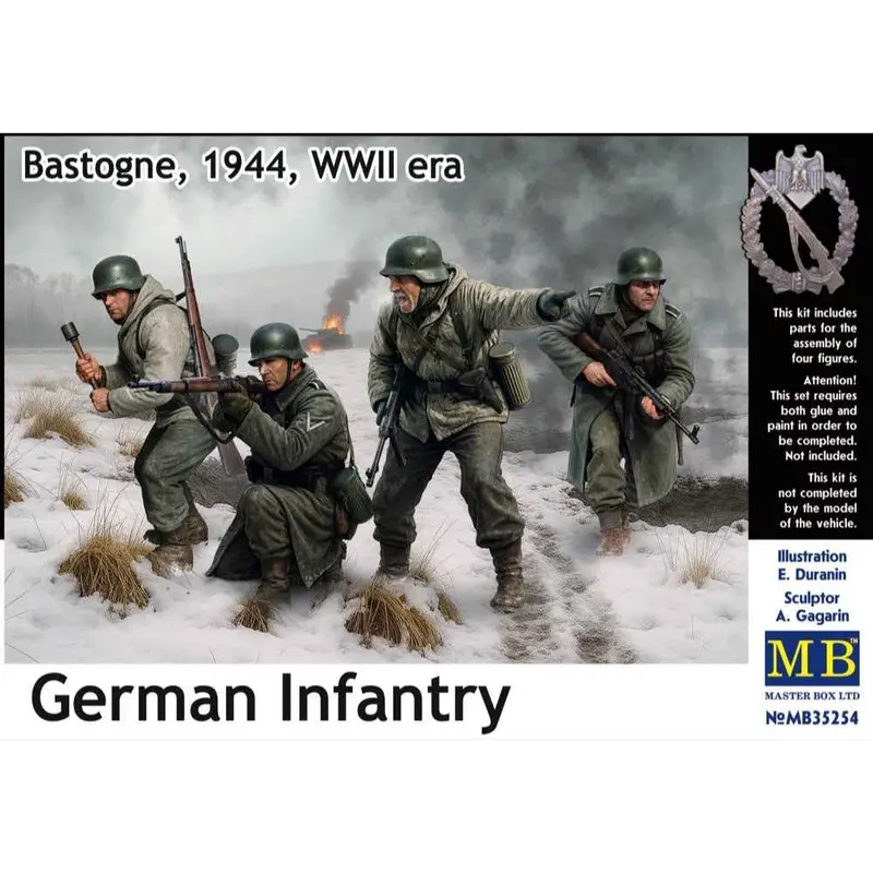 Master Box 35254 1/35 German Infantry. Bastogne, 1944, Wwii Era 1