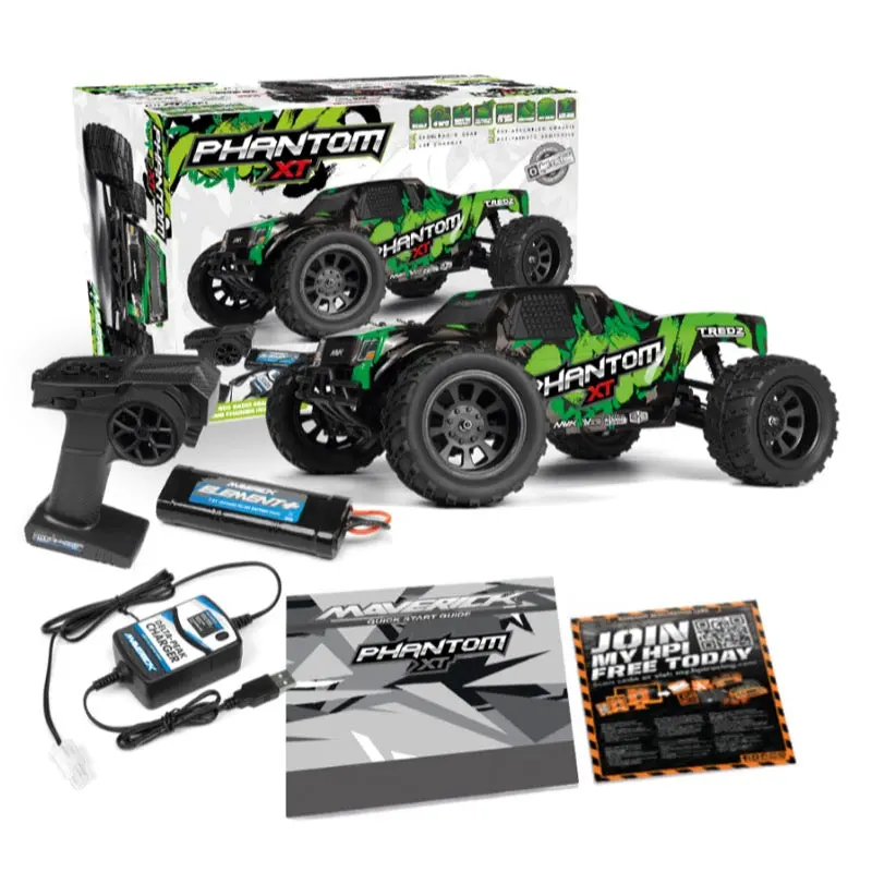 Maverick Phantom Xt 1/10 Brushed Electric Rc Truggy Mv150600 1