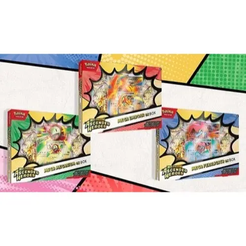 Mega Evolution Ascended Heroes Mega Meganium Ex/Mega Emboar Ex/Mega Feraligatr Ex Box 1