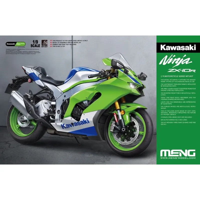 Meng Mt-007 1/9 Kawasaki Ninja Zx-10R 1