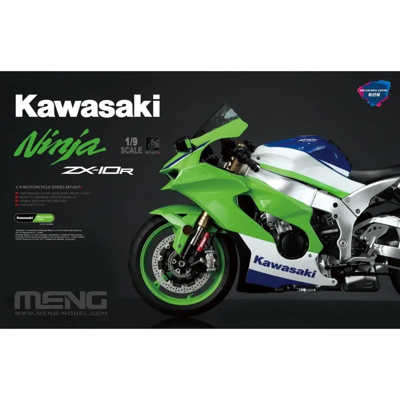 Meng Mt-007S 1/9 Kawasaki Zx-10R Pre-Coloured Edition 1