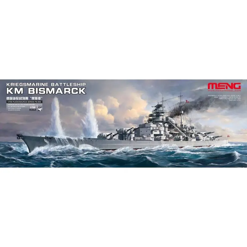 Meng Ps-003 1/700 Kriegsmarine Battleship Km Bismarck 1