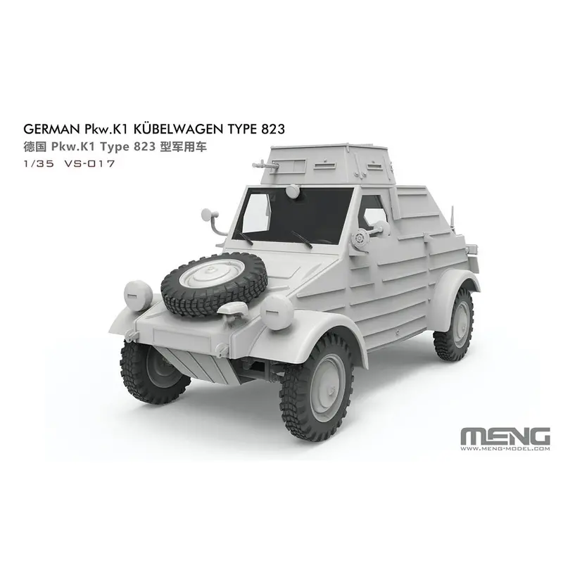 Meng Vs-017 1/35 German Pkw. K1 Kubelwagen Type 823 2