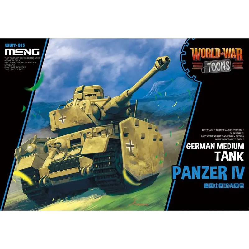 Meng Wwt-013 German Medium Tank Panzer Iv (Cartoon Model) 1