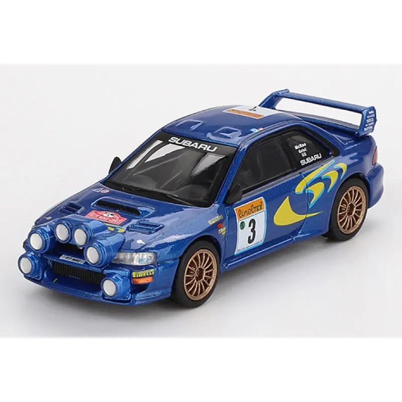 Mini Gt 1/64 Mgt00975-L Subaru Impreza Wrc98 - No.3, Mcrae/Grist - 3Rd Place, 1998 Rally Monte-Carlo 1