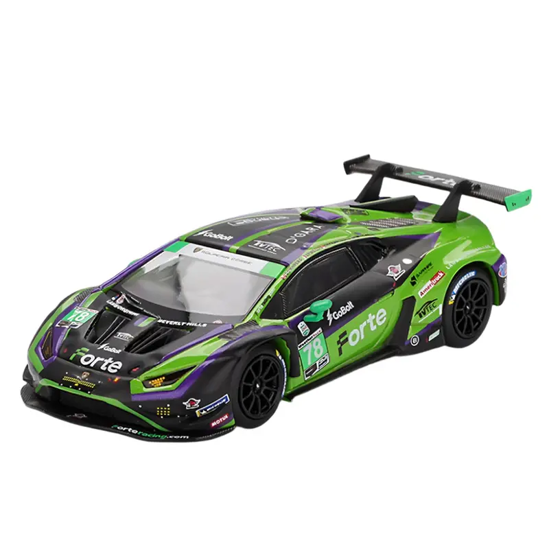 Mini Gt Mgt01062-L 1/64 Lamborghini Huracan Gt3 Evo2 #78 Forte Racing 2024 Imsa Daytona 24 Hrs 1