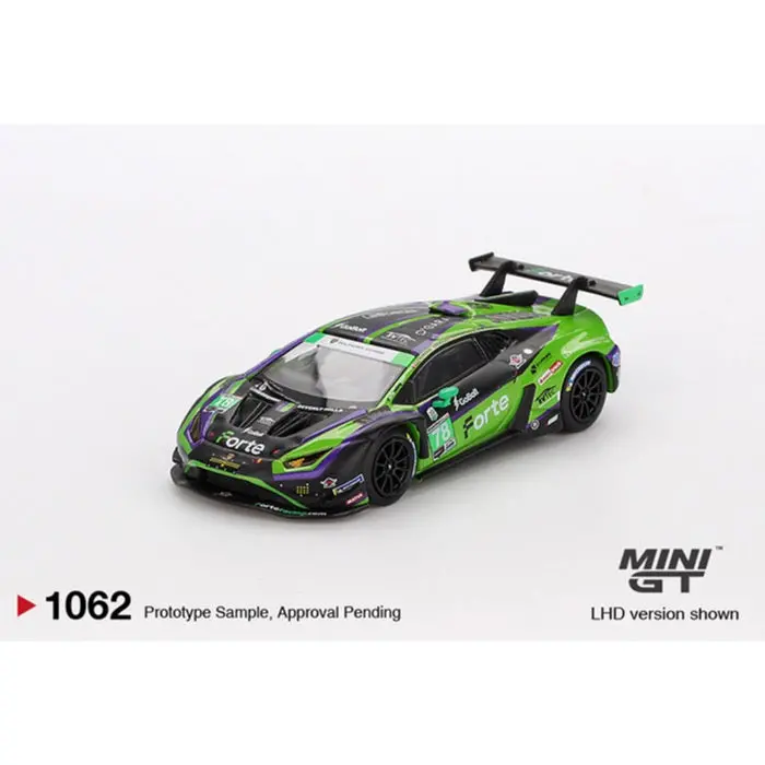 Mini Gt Mgt01062-L 1/64 Lamborghini Huracan Gt3 Evo2 #78 Forte Racing 2024 Imsa Daytona 24 Hrs 2