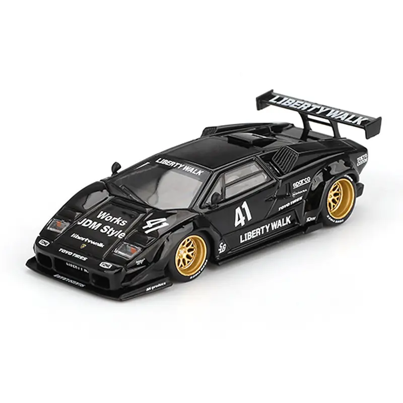 Mini Gt Mgt01081-L 1/64 Lamborghini Countach Lb-Works Black 1